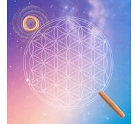Tenseur à une Main, Baguettes de sourcier avec Fleur de vie gravée, Manuel Inclus, Tensor Sensible pour Tester les Énergies, Perception Énergétique, Prise de Décision & Pratique Spirituelle