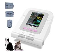 Tensiomètre automatique pour animaux de compagnie, moniteur vétérinaire avec écran de 2,8" et 3 bracelets, oxymètre vétérinaire de précision pour une utilisation dans les cliniques familiales.