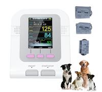 Tensiomètre automatique vétérinaire / animal avec écran de 2,8" et 3 brassards, sphygmomanomètre électronique à mémoire pour plus de 100 lectures, pour chiens, chats et animaux de compagnie.