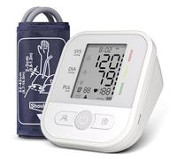 Tensiomètre Bras Professionnel avec Écran LCD Mémoire 2 Utilisateurs | Utilisation Simple avec Détection Arythmie 2 x 99 Mémoires Brassard 22 à 42cm Mesure en Un Clic Pour Adultes Seniors Familles
