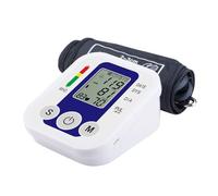 Tensiomètre Électronique de Bras - 2x99 Mémoires, Écran LCD, Brassard Ajustable, Mesure de la Tension Artérielle et du Rythme Cardiaque