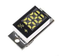Tensiomètre LED 3-12,8 V pour une précision de pas de 10 % | Affiche 0 pour le niveau de batterie, incréments de 10 %, tube numérique transparent, plage de 3 à 12,8 V