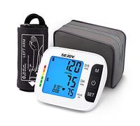 Tensiomètre, Tensiomètre Bras Électronique Tensiomètre Professionnel Bras avec Grand Écran LCD Détection de Pulsations Cardiaques Irrégulières Automatique Manchette de 22-42cm Mémoire 2x60 (Noir)