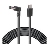 Tension réglable - Câble de charge USB C à angle droit - 5,5 x 2,1 mm - Pour téléviseurs, appareils photo, appareils photo - Câble de charge à courant stable 3 A