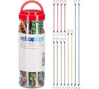 Tensioner,48 Pack,Car and Bike Strap,Universal Extender,35cm-1m,4 Sizes,Various Colours