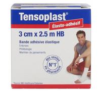 Tensoplast Bande Adhésive Elastique 2,5mx3cm 1 Pièce