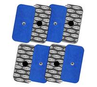 TENSPAD SILVER Électrodes Premium à Motif Argent - Compatibles avec Compex Snap (100%) (8 pads 50x100mm (1 SNAP))