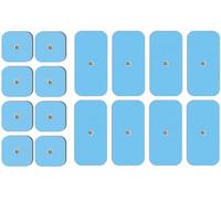 TENSPAD SILVER Pack 16 électrodes compatibles avec Les appareils: Beurer, Bluetens, Sanitas, Vitalcontrol (8 unités 50x50 mm + 8 unités 50x100 mm)