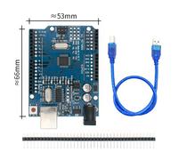 Tenstar Robot-Carte De Développement Pour Ardu37uno R3,Atmega328p/Ch340,16mhz - Type Blue With Cable
