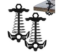 Tent Deck Anchors - Fishbone Shape Stakes, Outdoor Tie Down Anchors for Hiking, Picnic, Boating, High Strength Steel with Simple Installation, Camping Accessory, Teens Adults