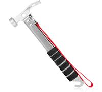 Tent Hammer Camping Hammer Lightweight Aluminium Tent Stake Hammer Multifunctional For Camping Hiking Gardening Silver