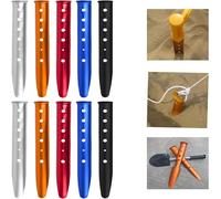 Tent Pegs,10 X 31 Cm U-Shaped Aluminium Ground Fixing Pegs For Picnic,Camping,Hiking,Fishing,Ground Anchors,Ideal For Normal Terrain