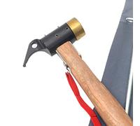 Tent Stakes Storage Bag | Weatherproof Thicken Oxford Cloth for Pegs/Nails/Wind Ropes | Portable Camping Gear Organizer with Carry Strap | Large Capacity 7.9 inch Bag