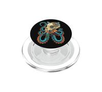 Tentacule Tête de Mort Pieuvre Chat Steampunk Art PopSockets PopGrip pour MagSafe