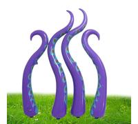 Tentacules De Poulpe Gonflables d'halloween 4 Pièces | Conception Gonflable De Grande Taille, Légère 656 G, Adaptée À L'affichage De La Pelouse, Du Jardin Et Du Bâtiment