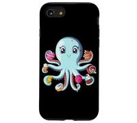 Tentacules De Sucre Bonbons Gâteaux Poulpe Amoureux du Sucre Coque pour iPhone SE (2020) / 7/8