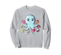Tentacules De Sucre Bonbons Gâteaux Poulpe Amoureux Du Sucre Sweatshirt