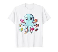 Tentacules De Sucre Bonbons Gâteaux Poulpe Amoureux Du Sucre T-Shirt