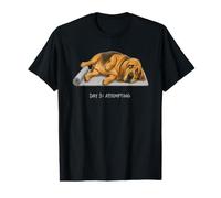 Tentative du Chien de Yoga Bloodhound Jour 3 T-Shirt Graphique avec Valeur
