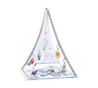 hauck Tente Bébé Tent avec Tapis Rembourré, Arche de Jeu, 5 Accessoires et Coussin, Balloon Ride Blanc