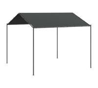 Vidaxl Tente À Auvent Anthracite 3x3 M Acier Et Tissu Gris