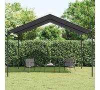 Tente à auvent anthracite 4x3 m acier et tissu gazebo tente de jardin vidaXL