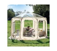 Tente à Bulle Dôme Tente Transparente for 4 à 15 Personnes, étanche la Pluie, Maison Bulles, Salle de Soleil, Cour en PVC, Hangar Restaurant, Fournitures Camping Plein air(M 300x300x200cm)