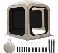 Tente à bulles, 10x10 ft design spacieux, construction résistante aux intempéries, filet 3x3m tente