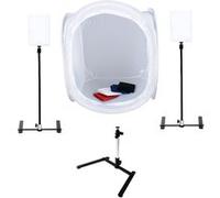 Tente à Lumière 60x60x60cm BRESSER BR-2820L pour Photographie du Produit avec Éclairage LED weiß G