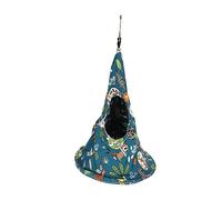 Tente à Oiseaux Suspendue |Lit escamotable en Coton Doux pour perruches, calopsittes, perruches |Liquid - Hamac Protecteur et Respirant avec Planche de Support Stable (20* Je Juge)