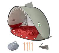 Tente Anti UV Bébé,Pop Up Tente De Plage,Abri Camping Voyage Vec Clous De Sol Protège Vent/Soleil/Sable,Tente De Plage Bebe Vec Mini Piscine Convient pour Les Plages, Les Parcs, Le Camping,Requin