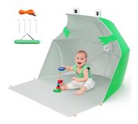 Tente Anti UV Bébé,Pop Up Tente De Plage,Abri Camping Voyage Vec Clous De Sol Protège Vent/Soleil/Sable,Tente De Plage Bebe Vec Mini Piscine Convient pour Les Plages, Les Parcs, Le Camping,Grenouille