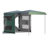 Tente Arrière, Coffre Allongé for Voyage Autonome, Tente Pare-soleil de Camping en Plein Air de Nuit, Intégrée Gratuitement, Comprend des Accessoires(Green)