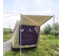 Tente Arrière pour Voiture, Imperméable Tente de Hayon de Voiture avec Moustiquaire, Auvent pour Hayon de Voiture Tente Voiture Arriere pour Divers Modèles de SUV (Kaki)