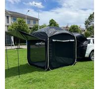 Tente arrière universelle pour SUV, abri de camping avec sol et filet, auvent extensible pour fourgonnette à hayon, aventure en plein air