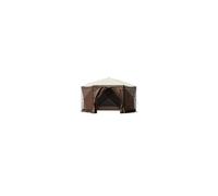 VEVOR Tente d'abri de camping pop-up, 3,05 m x 3,05 m, pare-soleil à 6 côtés fenêtres en maille, sac de transport portable, piquets de sol, grandes tentes d'ombrage pour en plein air, pelouse, jardin