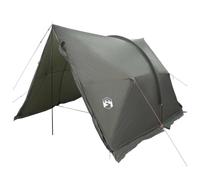 Tente baldaquin imperméable vert militaire avec double porte et fenêtres