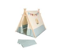 PINOLINO Tente de Jeu Yuma pour Enfant avec 2 Portes et Une fenêtre, Blanche, 101 x 131 x 106 cm