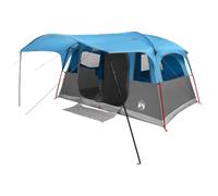 Tente bleue 427 x 305 x 205 cm polyester et acier | Pliable, avec prise d'air, montage requis, utilisation extérieure, transport en voiture