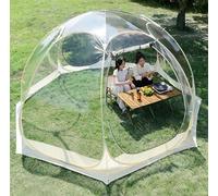 Tente Bulle Dôme De Camping, Transparent Tentes De Camping et Randonnée, Tonnelle De Jardin Exterieur Peut Accueillir 2 à 5 Personnes, Tonnelle Pliante Imperméable, Pliable, Ultralight(L:3m H:2.2m)