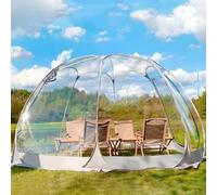 Tente bulle gonflable, gazebo pop-up pour 5 à 7 personnes, dôme igloo, auvent de jardin/terrasse avec protection solaire anti-UV, idéal pour le camping, les fêtes dans le jardin et l'observation des