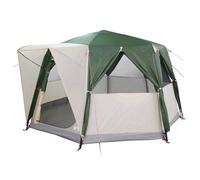 Tente cabane avec toit - vidaXL - Vert - 425x396x222 cm - Polyester 185T - Revêtement PU - Résistant à l'eau