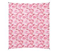 Tente cabane de plage bicolore avec protection UPF50+, imperméable, portable, abri solaire avec sacs de sable et pelle à sable pour le camping, la pêche, le plaisir dans le jardin ou les pique-niques