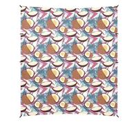 Tente Cabane de plage en noix de coco UPF50+ légère et portable avec poteaux robustes, sacs de sable et pelle pour le camping, la pêche, le plaisir dans le jardin ou les pique-niques