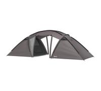 Tente Camping 6 Places - Tente Tunnel Familiale - Imperméabilité 3000mm - Dim. 6,15 X 2,35 X 1,95 M - Sac Inclus - Gris