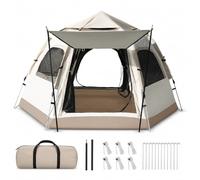 Tente Camping Automatique Hexagonale, Color to 1 | Sardines Robustes, Tente d'Expédition, Observations Étoiles, Pour événements sportifs