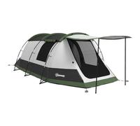 Tente Camping Familiale 3-4 Pers. 2 Chambres Tunnel Porche Étanche 2000mm