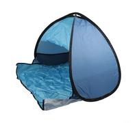 Tente compacte automatique offrant un blindage UV et une résistance aux intempéries, adaptée pour les animaux de compagnie lors d'aventures en plein air, rapide à ouvrir et à plier (double bleu)