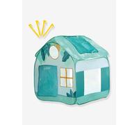 LUDI - Tente Cottage Pop-Up - Cabane Enfant extérieure avec Toit Anti-UV - Filets d’aération - Sac de Transport Inclus - 120 x 130 x 130 cm - Dès 2 Ans
