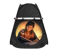 Tente d'angle calme,Tente d'angle calme, Tentes de jeu Blackout Calm Down, Fort de cachette sensorielle pliable enduit d'argent avec porte aveugle à enroulement pour que les se détendent et se cachent